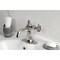 Kingston Brass One-Handle Single-Hole Bathroom Faucet with Knurled Handle and Push Pop-Up Drain, Polished Nickel KSD3546RKZ - alternate 2