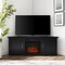 Crosley Camden Corner Fireplace Tv Stand For 65+ Inch Tv KF100658BK - alternate 3