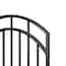Nuvo Iron 33in Wx56in H Benitoite Gate Arched Rails, 36in W Opening, Self Close Hardware w/Double Side Handle IBGA3356 - alternate 2