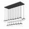 Z-Lite Renaud Matte Black 23 Light Linear Chandelier 827P6-23L-MB-LED - alternate 2
