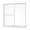 Fab Glass And Mirror Bypass Sliding Glass Tub Shower Door Sorrento Lux Series Adjustable 56in-60in Width 62in Height-Se SHSOL60X62CH - alternate 1