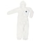 Mcr Safety DISPOSABLE GARMENT WITH ELASTIC SLEEVES, L, WHITE, DUPONT TYVEK, 52 IN CHEST TY127SL - alternate 1