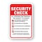 Signmission Security Check All Persons And Property Are Subjec Aluminum, 18" H, A-1824-24744 A-1824-24744 - alternate 1