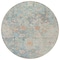 Homeroots 8' Green Blue And Gray Round Oriental Washable Indoor Outdoor Area Rug 587436 - alternate 2