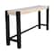 Whitewood Industries Rectangular Fixed Top Table, 72 in W, 36 in L, 16 in H, Parawood, Unfinished/Black T-1672-36 - alternate 1