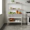 Flash Furniture Rawcliffe Work Table, 18 Gauge Stainless Steel Top Shelf and Double Overshelves, 2 Undershelves NH-WT-GU-2448-OSH-GG - alternate 3