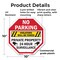 Signmission No Parking Violators Will Be Towed, 10 Inch X 10 Inch, Plastic Sign OC-P-10-85 - alternate 2