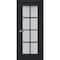 Sartodoors Interior Solid French Door Frosted Glass 24x80 Solid Core Modern Interior VEREGIO7412ID-ANT-24 - alternate 1