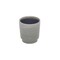 Homeroots Gray Ceramic 19 Ounce Striped Round Distressed Pot Planter 487470 - alternate 2