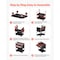 Vevor 4-Tier Tool Cart on Wheels 350lb Rolling Work Cart with Drawer & Pegboard T271401 - alternate 3