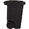 Toter 48 Gal. Black Outdoor Trash Can With Attached Lid & Wheels 79248-R2200 - alternate 2