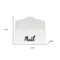 Homeroots 10" White Wood Envelope Shaped Mail Desk Organizer 661191 - alternate 3
