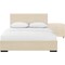Homeroots Two Piece Beige Upholstered Solid and Manufactured Wood Bedroom Set 569362 - alternate 4