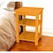 Homeroots 28" Yellow Solid Wood Nightstand 548321 - alternate 1