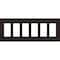 Lutron Designer Wall Plates, Number of Gangs: 6 Thermoset, Gloss Finish, Brown CW-6-BR - alternate 1