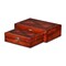 Homeroots Set of Two Brown Solid Wood Box With Lid, 2PK 489371 - alternate 2