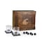 Picnic Time Family Of Brands NCAA Washington State Cougars Whiskey Box Gift Set 605-10-509-633-0 - alternate 1