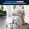 Flash Furniture Contemporary Chair White High Back Exec Chair, Fixed Arms, 18-1/4" to 22-1/4" Height GO-2286H-WH-GG - alternate 5