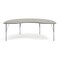Flash Furniture Wren 72 in x 48 in Kidney Adjustable Height Activity Table, Thermal Laminate Top, Short Legs, Light Gray XU-A4872-KIDNY-LTGRY-T-P-GG - alternate 5