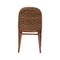 Baxton Studio bali & pari Denver Modern Bohemian Walnut Brown Finished Acacia Wood and Seagrass Dining Chair 239-13364-ZORO - alternate 3
