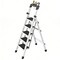 Wrightmaster 4.7 ft. Steel Lightweight Step Ladder, 10 ft. Reach, with Tool Platform, 300 lb. Load Capacity ZOR-GJ5BT1 - alternate 1