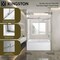 Kingston Brass 60" Acrylic Anti-Skid Alcove Right-Hand Drain Tub with Left Sliding Tub Door, White/Polished Chrome KVTAP6032R21A1 - alternate 2