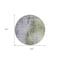 Homeroots 8' Olive Green And Purple Round Abstract Washable Indoor Outdoor Area Rug 587250 - alternate 3