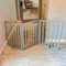Amerihome 54 inch Freestanding 3-Panel Folding Wood Pet Gate - Grey WFPGG3 - alternate 3