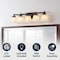 Jonathan Y Staunton 32.5" 5-Light Farmhouse Cottage Metal LED Vanity Light w/Frosted Glass Shades, Oil Rubbed Br JYL7622A - alternate 2