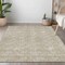 Homeroots 5' X 8' Beige And Ivory Geometric Washable Indoor Outdoor Area Rug 594972 - alternate 3