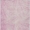 Homeroots 5' X 8' Pink And Ivory Abstract Washable Indoor Outdoor Area Rug 597041 - alternate 2