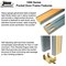 Vdomdoors Sliding French Double Pocket 60x84" Opaque / Sete 6933 White Silk / Kit Rail Hardware / MDF  Modern SETE6933DP-WS-6084 - alternate 3