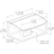 Azar Displays Clear Styrene Candy Bin Hinged Lid, 7"H x 11.75"W x 9.75"D 400432 - alternate 2
