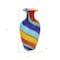 Homeroots 10" Rainbow Murano Glass Abstract Round Table Vase 476257 - alternate 2