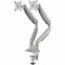 Rocstor ERGOREACH ED4 PREMIUM ALUMINUM DUAL ERGONOMIC MONITOR ARM, C-CLAMP & GROMMET - Y10N022-S1 - alternate 5