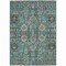 Homeroots 9' X 12' Teal Blue Aqua And Beige Oriental Washable Indoor Outdoor Area Rug 582138 - alternate 4