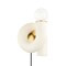 Mitzi Jolie 1 Light Plug-In Sconce 11 In. Aged Brass/Textured Cream HL725201-AGB/TCR - alternate 1