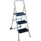 Cosco Folding Step Stool, 3 Step, 300 lb., Gray, 3 Steps, 300 lb Load Capacity, 4.6 ft Overall Height, Steel 11839GGO - alternate 1