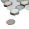 Apollo Tile Gray White 10.8 in x 11.5 in Glass, Ceramic Glossy Floor and Wall Mosaic Tile 8.63 sqft/case, 10PK APLAHX8803A - alternate 3