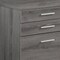 Homeroots 25" Gray Particle Board Filing Cabinet With Drawers 333352 - alternate 3