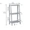 Homeroots 42" Bookcase With 3 Shelves In White 380035 - alternate 2