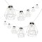 Jonathan Y 10-Light Indoor/Outdoor 10 ft. Contemporary Transitional LED G40 Diamond Cage String Lights, White JYL8705B - alternate 1