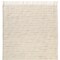 Homeroots 50" X 60" White And Brown Cotton Blend Woven Striped Throw Blanket with Fringe 548879 - alternate 3