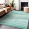 Homeroots 8' X 10' Aqua And Sky Blue Abstract Washable Indoor Outdoor Area Rug 603704 - alternate 2