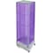 Azar Displays Four-Sided Pegboard Tower Floor Display, Rotating Wheeled Base, 16 in W x 67 in H, Purple 700407-PUR - alternate 1