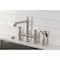 Kingston Brass Bridge Kitchen Faucet with Brass Sprayer, Brushed Nickel KS7278BPLBS - alternate 2
