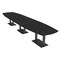 Skutchi Designs Arc Boat Conference Table, 45 in W, 144 in L, Black HAR-ABOT-48x144-DOU.BK-U999ST19 - alternate 1