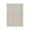Homeroots 9' X 12' Beige And Ivory Geometric Washable Indoor Outdoor Area Rug 596163 - alternate 4