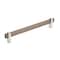 Amerock Mulino 7-9/16 in 192 mm Center-to-Center Black Brushed Nickel/Polished Chrome Cabinet Pull BP36725BBN26 - alternate 1
