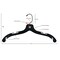 Nahanco 17in Clear Middle Heavy Weight Plastic Shirt Hanger w/ Molded Rubber Grippers, 100PK 505MG - alternate 2